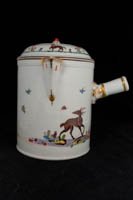 P136 - MEISSEN FABELTIERE CHOCOLATE POT AND COVER