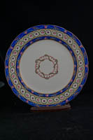 P037 - SEVRES STYLE BLUE-GROUND PLATE