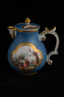 P046 – MEISSEN PALE BLUE-GROUND MILK JUG AND COVER