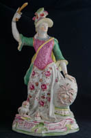 P033 - TWO DERBY FIGURES OF MINERVA AND MARS