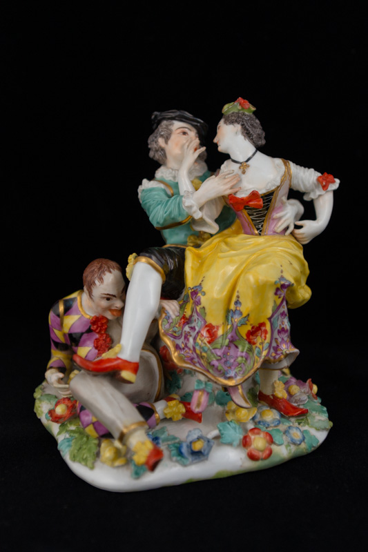 P005 - MEISSEN GROUP OF “INDISCREET HARLEQUIN”