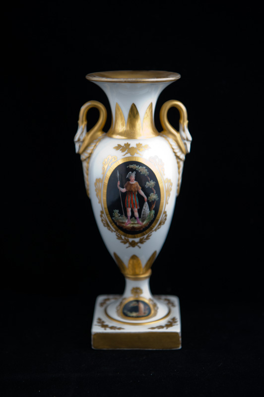 P036 - PAIR OF SEVRES STYLE VASES