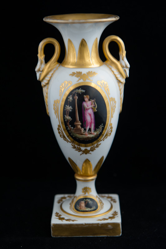 P036 - PAIR OF SEVRES STYLE VASES